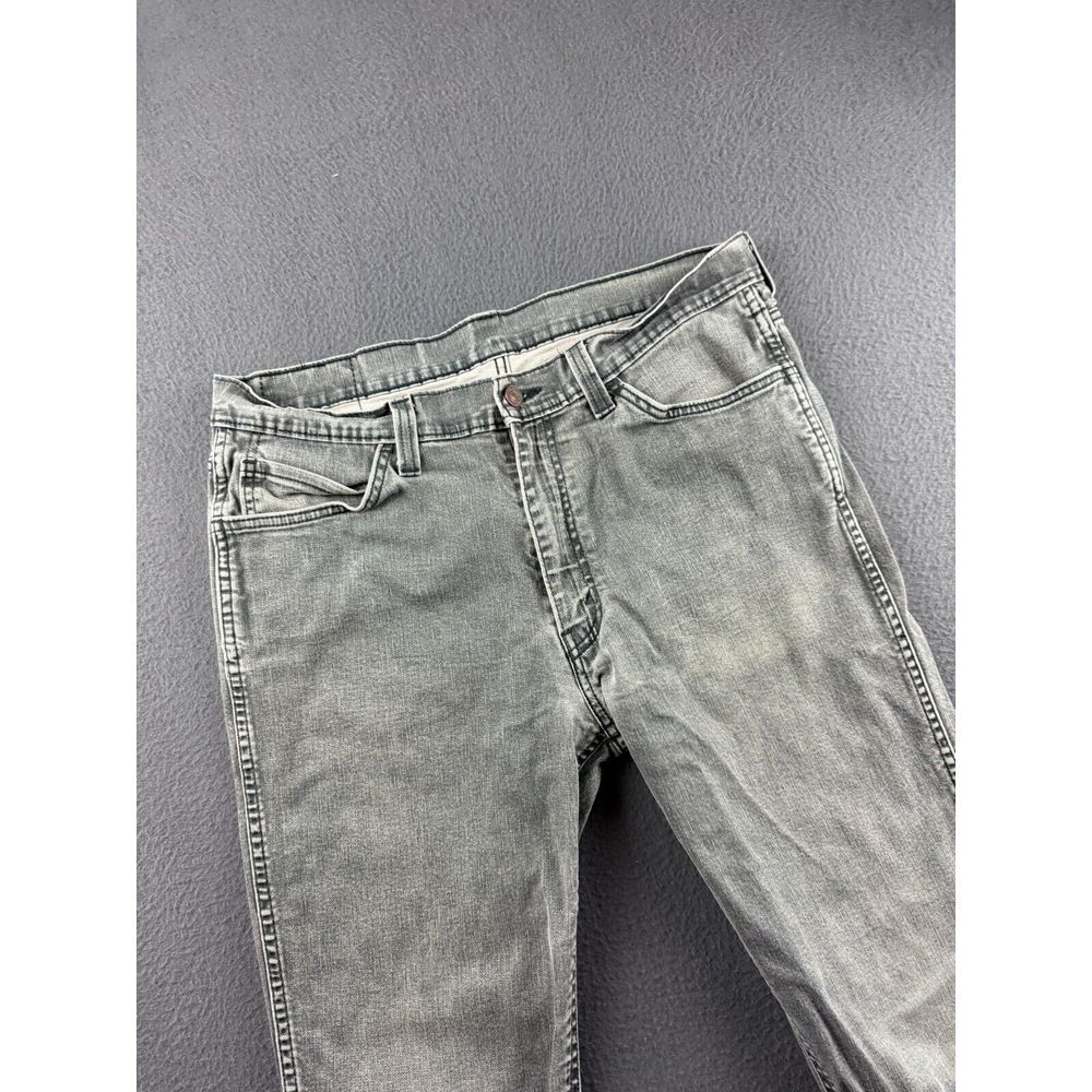 Levis 541 Jeans Men's 34x31* Gray Denim Athletic Fit Straight Stretch Tapered - Picture 3 of 13